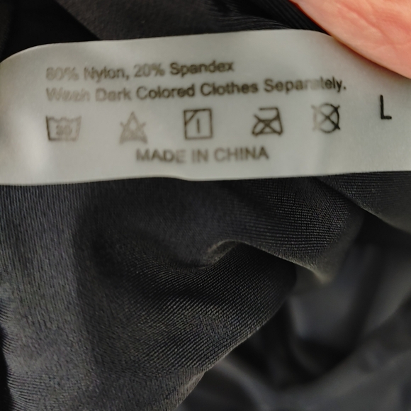 NWOT TIE HI CUT TIE FRONT BIKINI BOTTOM, BLACK L - Picture 5 of 6